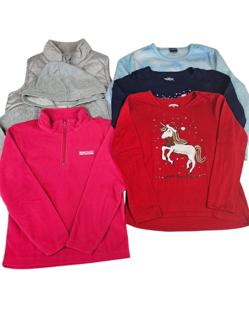 Bundle Of Girls Cold Weather Tops Size 7/8